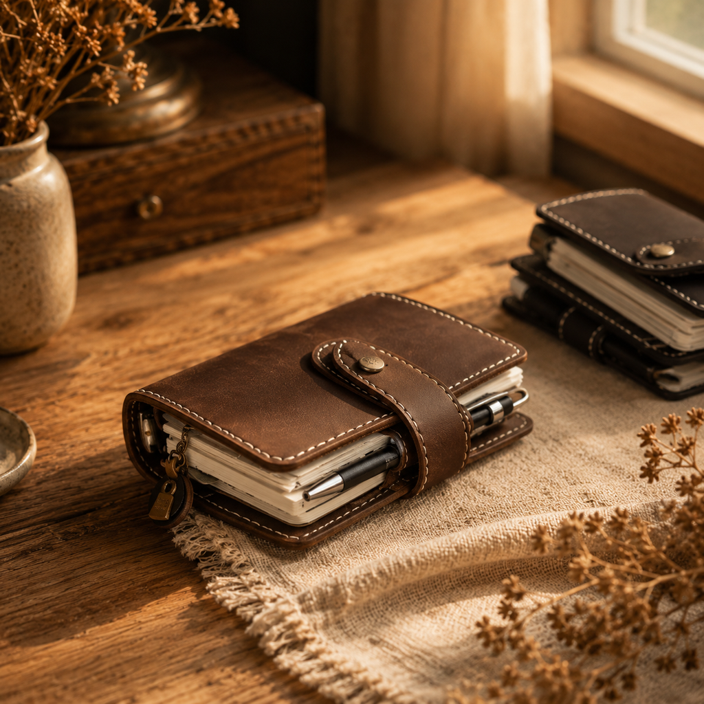 A7 Leather Travel Journal