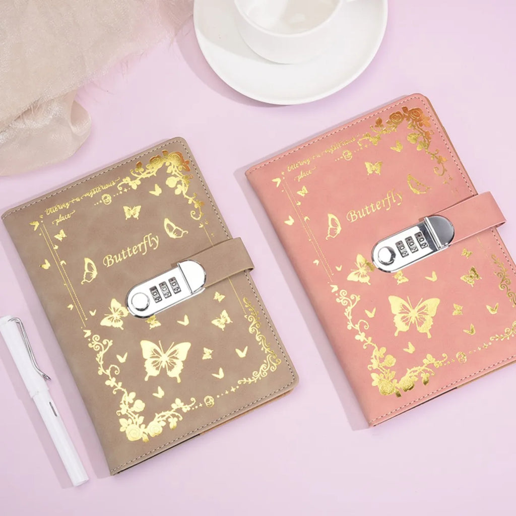 A5 Lock Password Diary