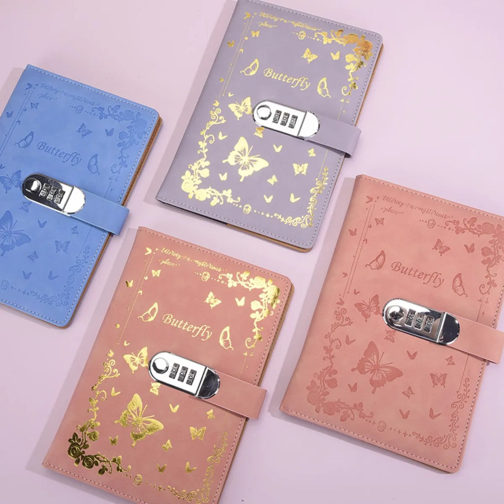 A5 Lock Password Diary
