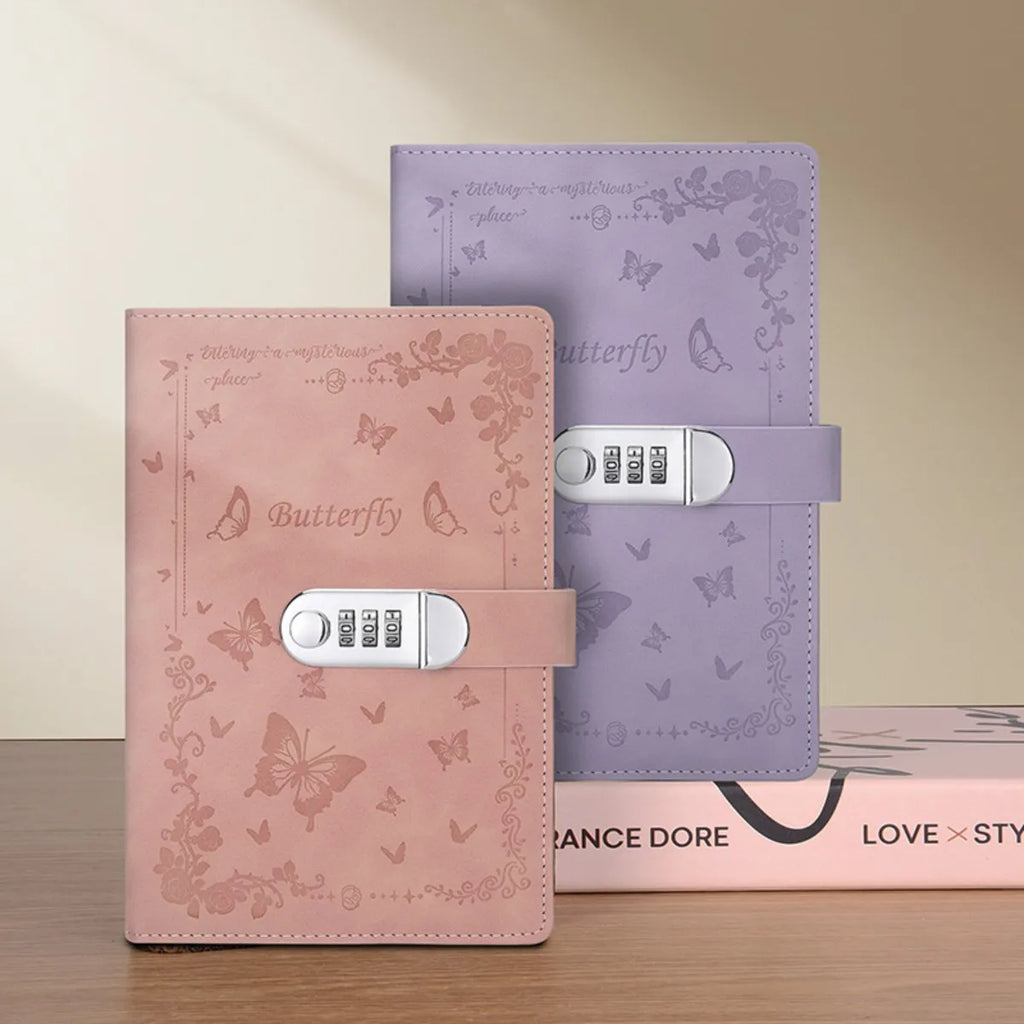 A5 Lock Password Diary