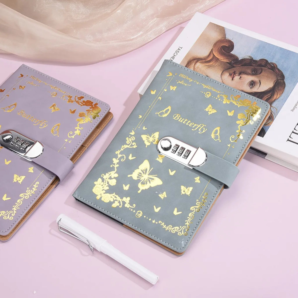 A5 Lock Password Diary