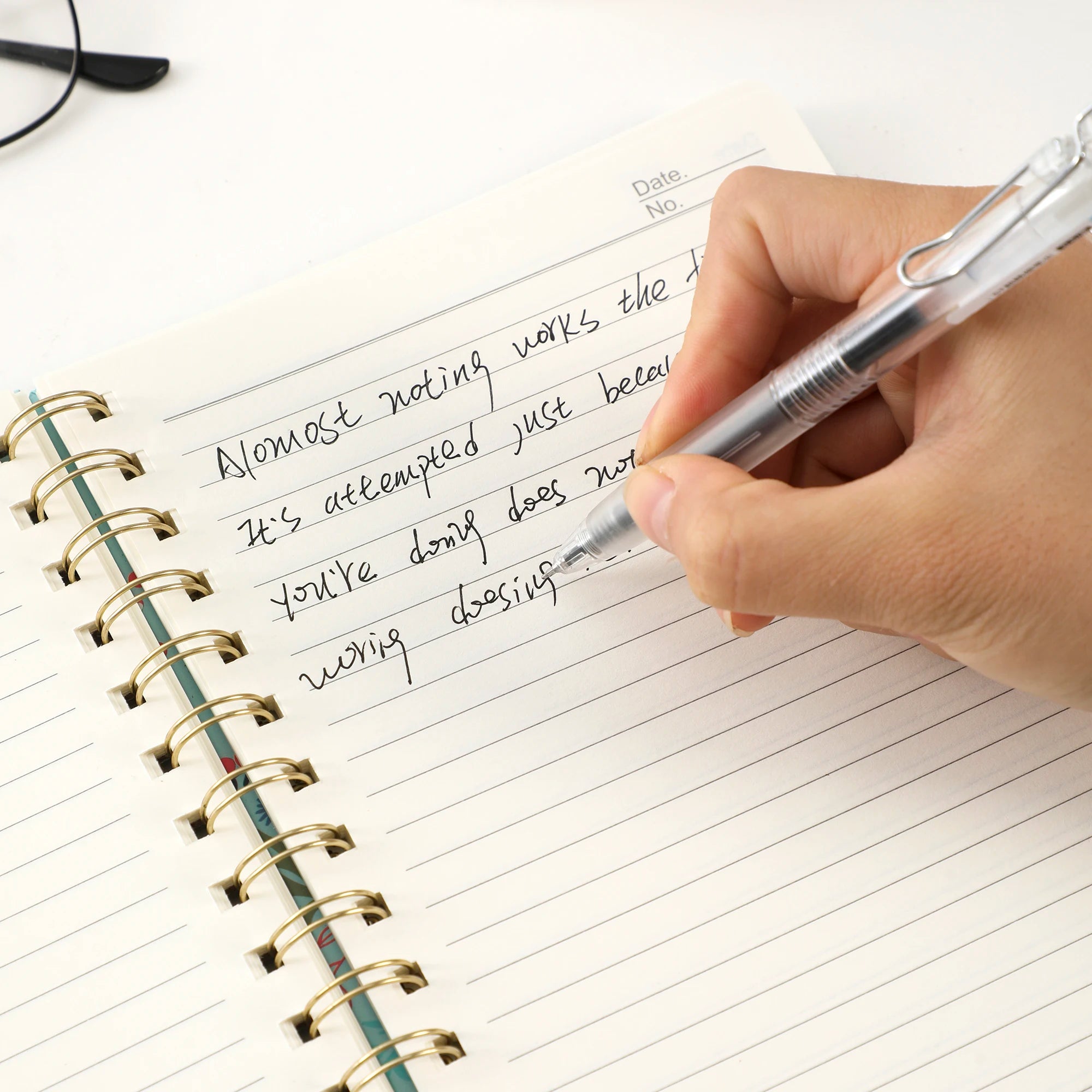 Hardcover Spiral Diary Notebook