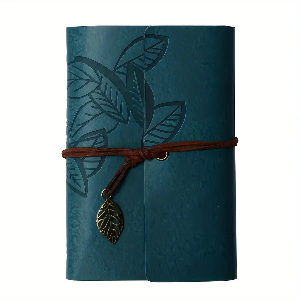 Vintage Leaf Leather Notebook