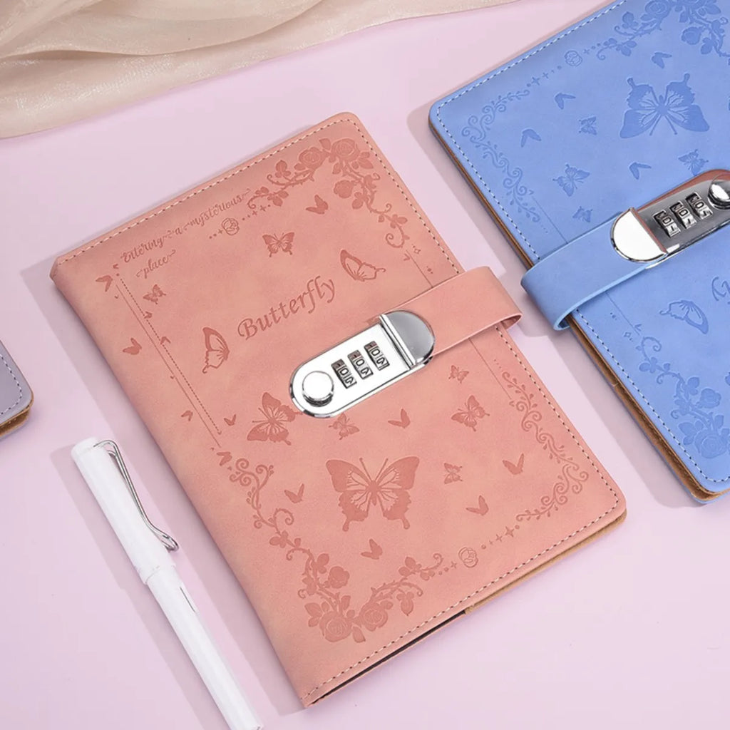 A5 Lock Password Diary