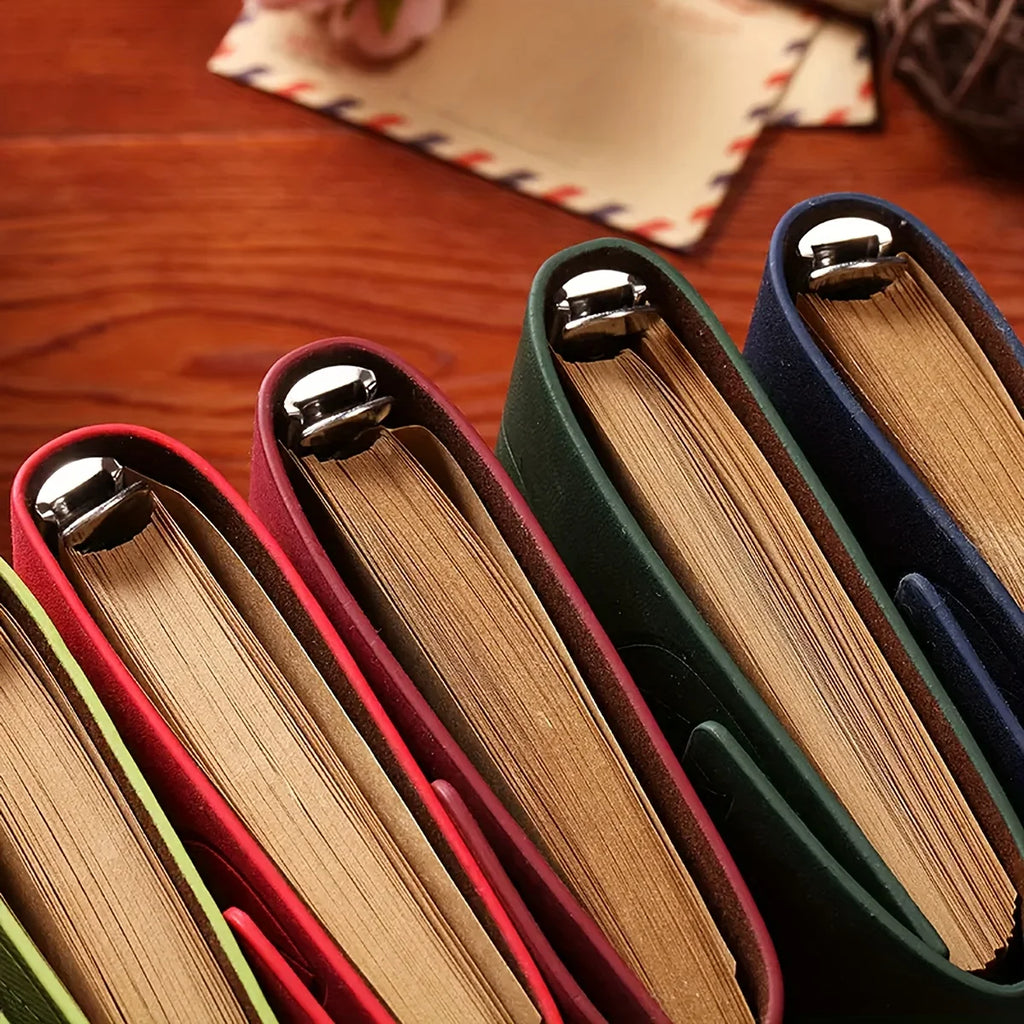 Vintage Leaf Leather Notebook