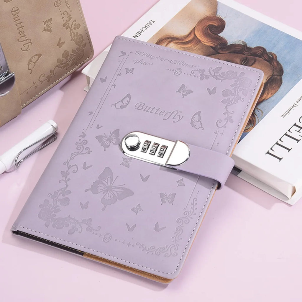 A5 Lock Password Diary
