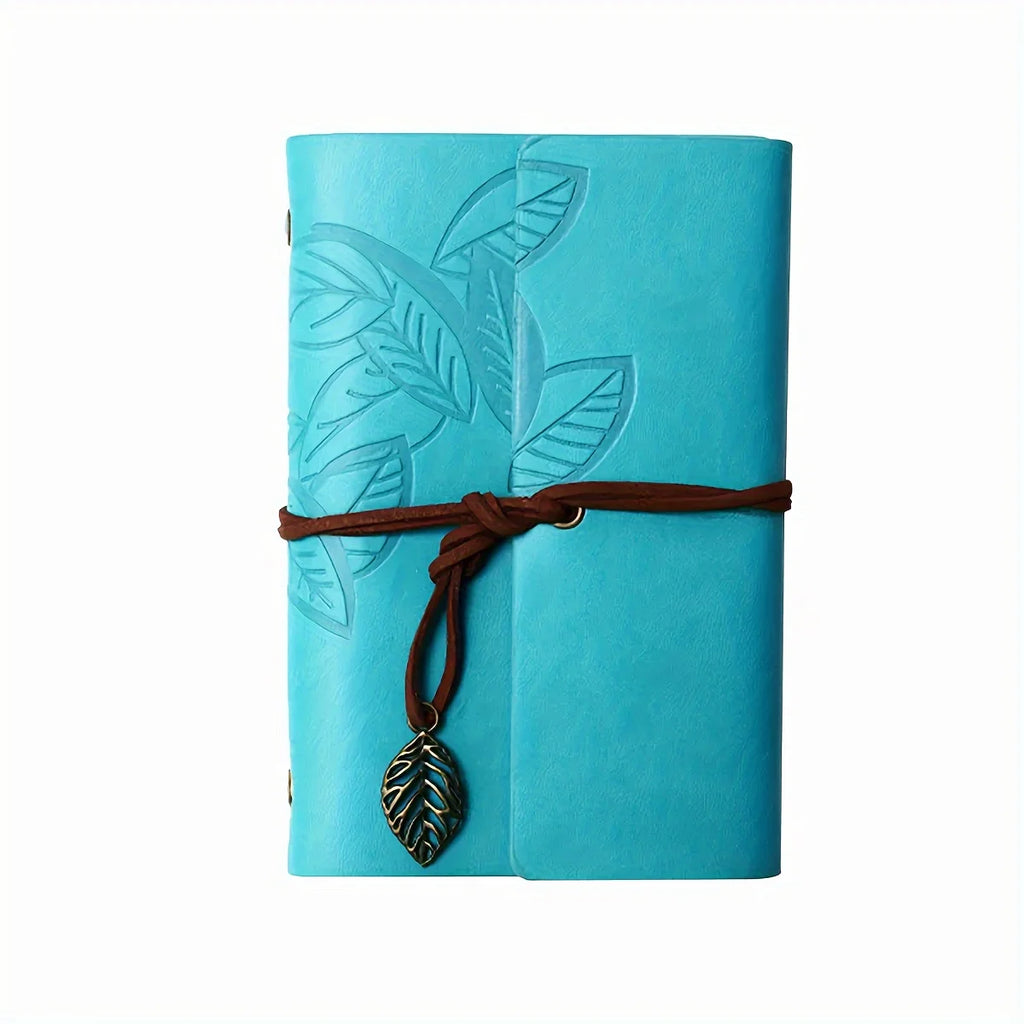 Vintage Leaf Leather Notebook