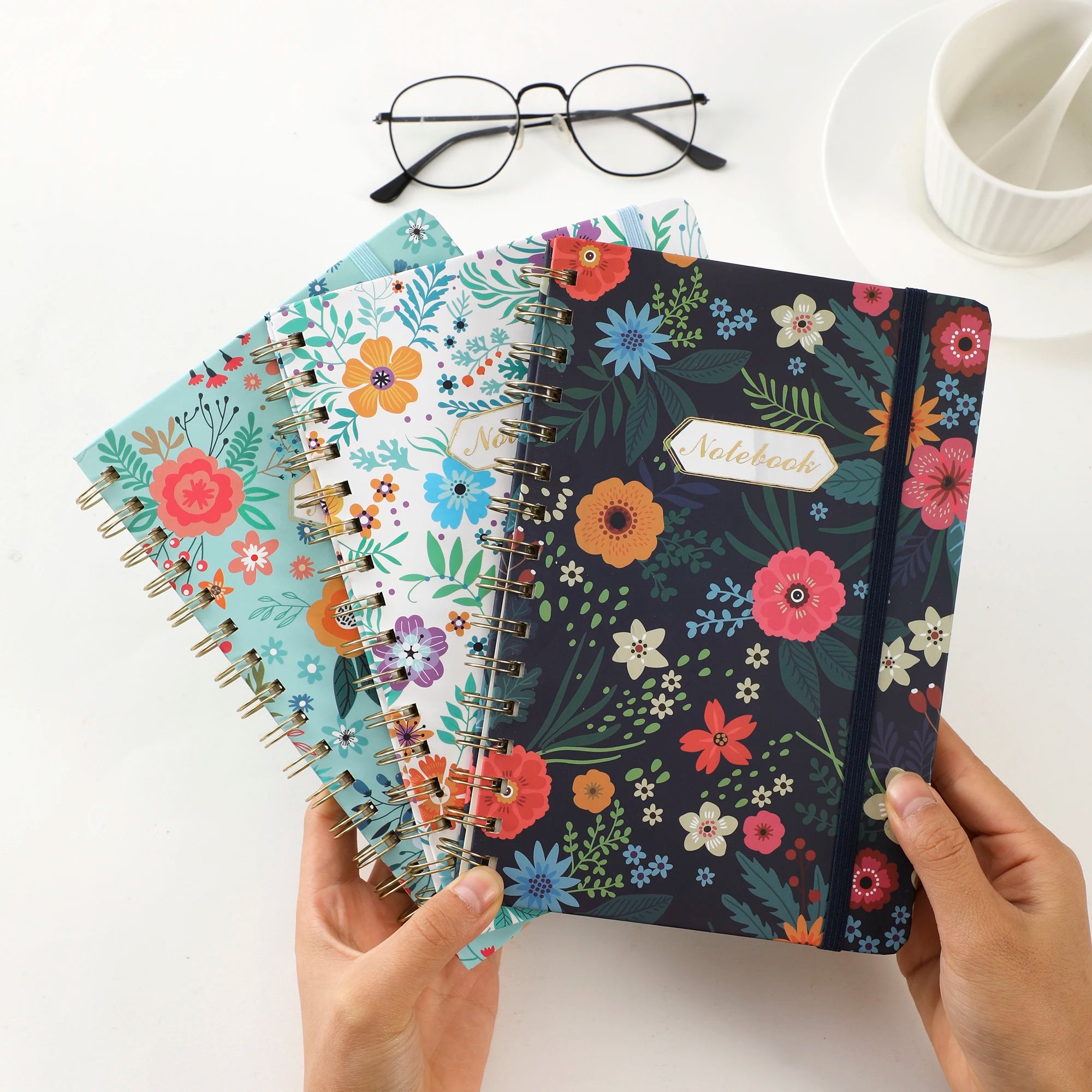 Hardcover Spiral Diary Notebook