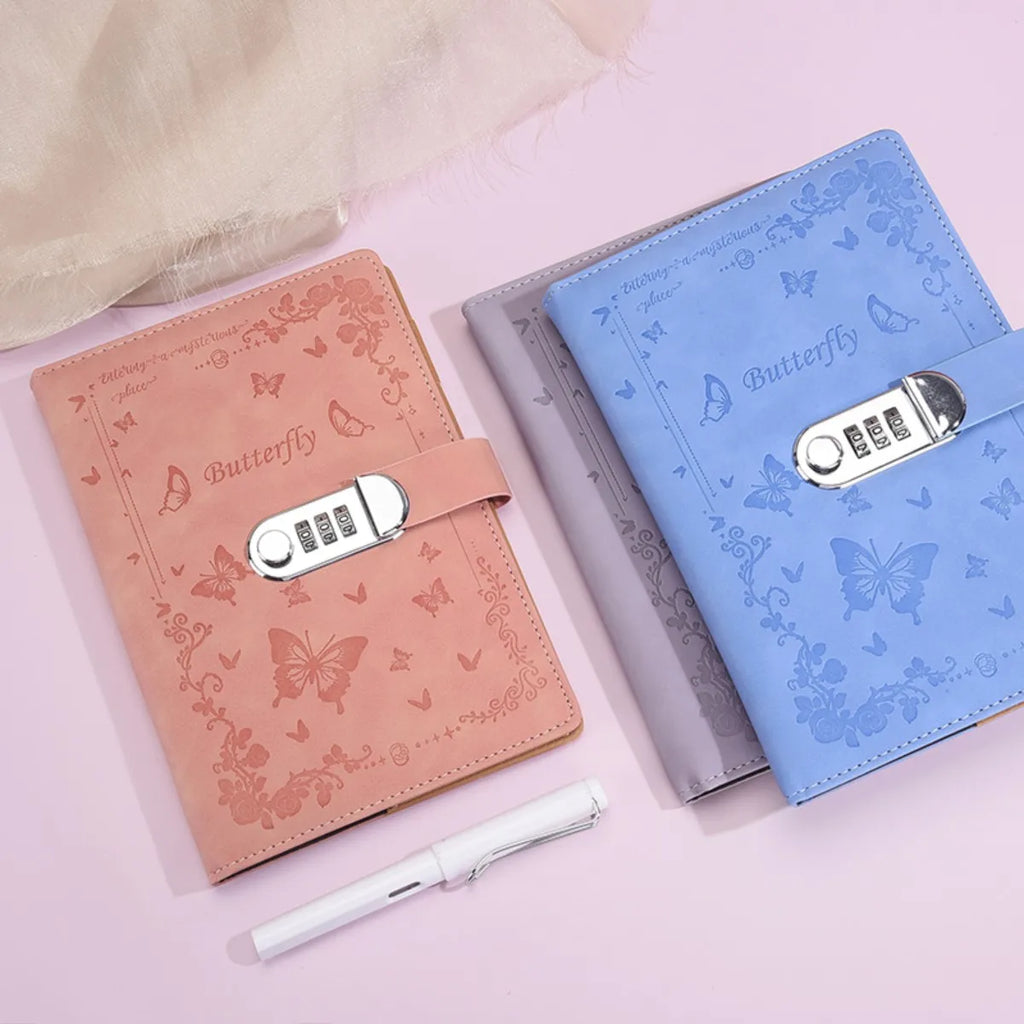 A5 Lock Password Diary